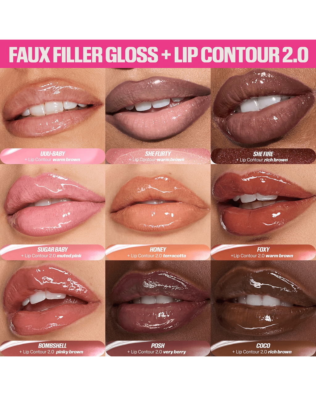 BOMBSHELL FAUX FILLER Luciu de buze cu stralucire intensă